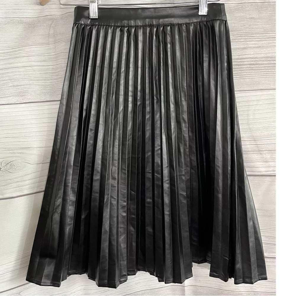 Monteau faux leather pleaded skirt - Picture 3 of 4